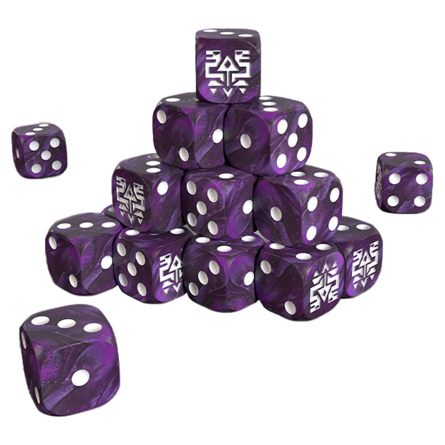 One Page Rules: Grimdark Future: Saurian Starhost: 16mm Dice Set (20)