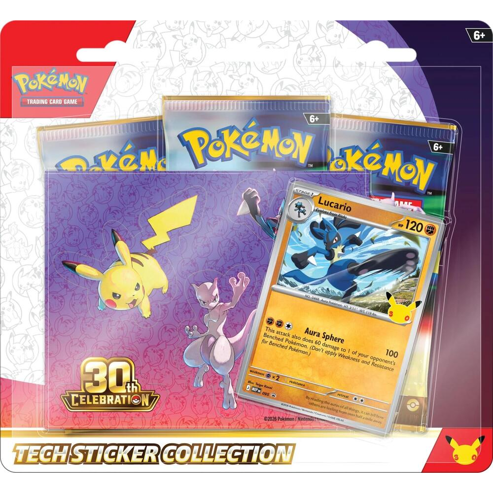 Pokemon TCG: 30th Celebration Tech Sticker Collection - Lucario
