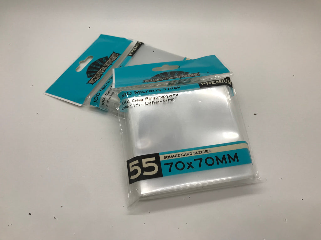 Deck Protector: Premium Square Card Sleeves 70 X 70mm (55)