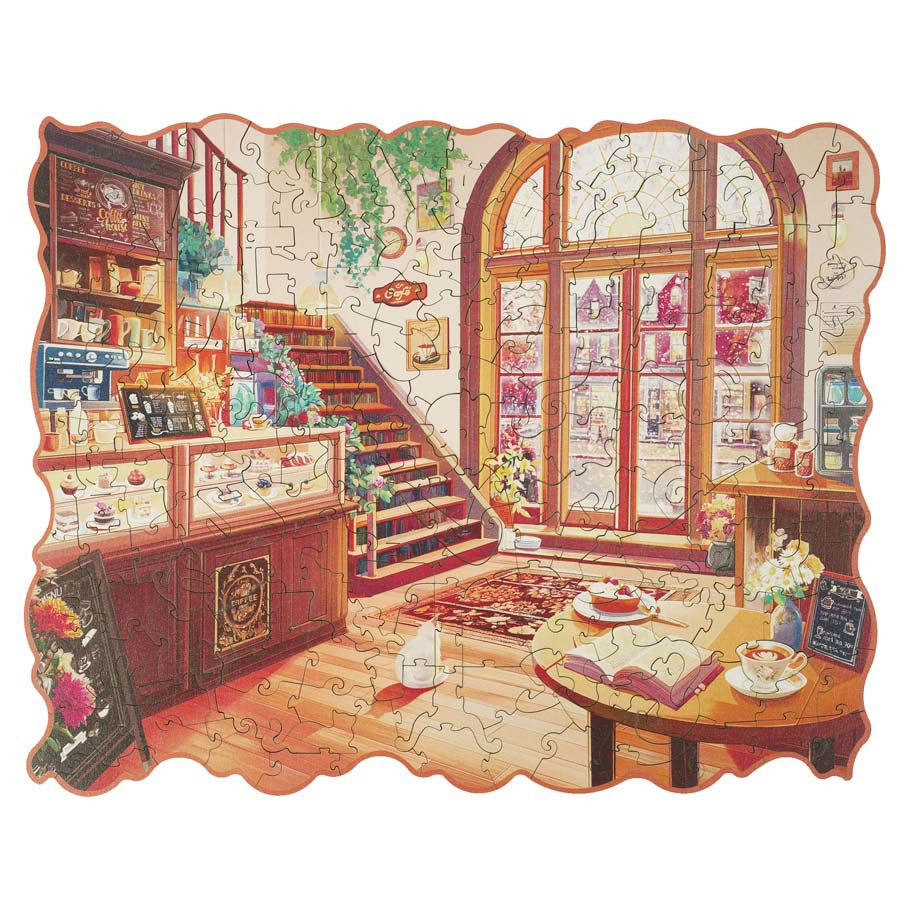 Puzzle: Wooden: Rowood Cozy Winter Cafe 200 pcs