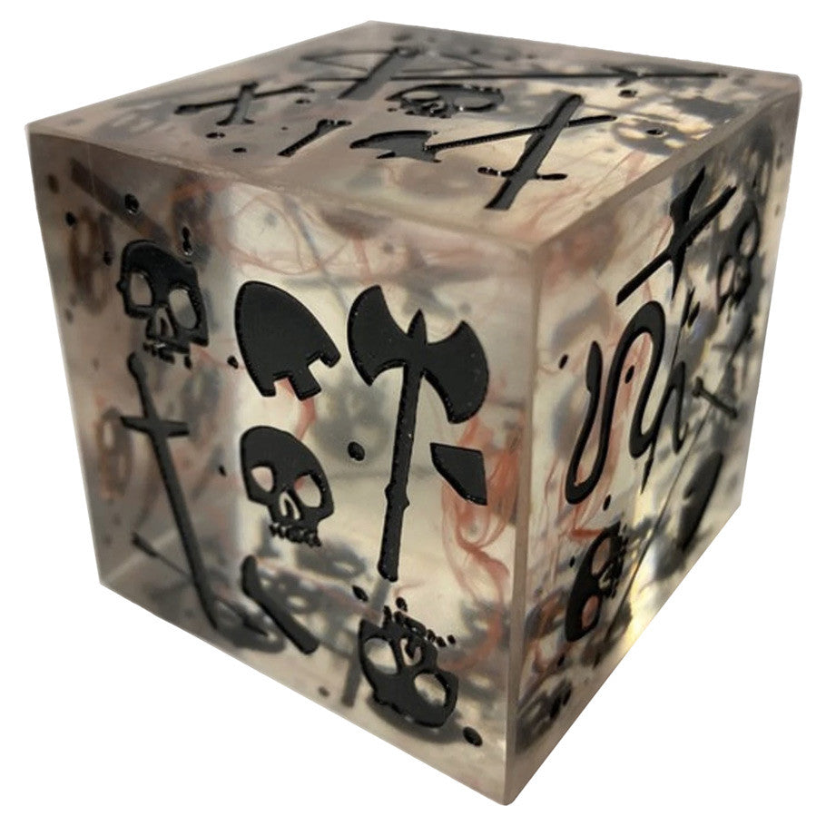 Massive Gelatinous Cube: Mini/Die: Blood Filled Black