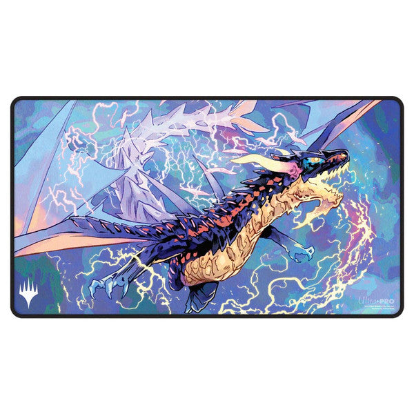 Playmat: Stitched Edge: Magic the Gathering: Tarkir Dragonstorm: Neriv, Heart of the Storm