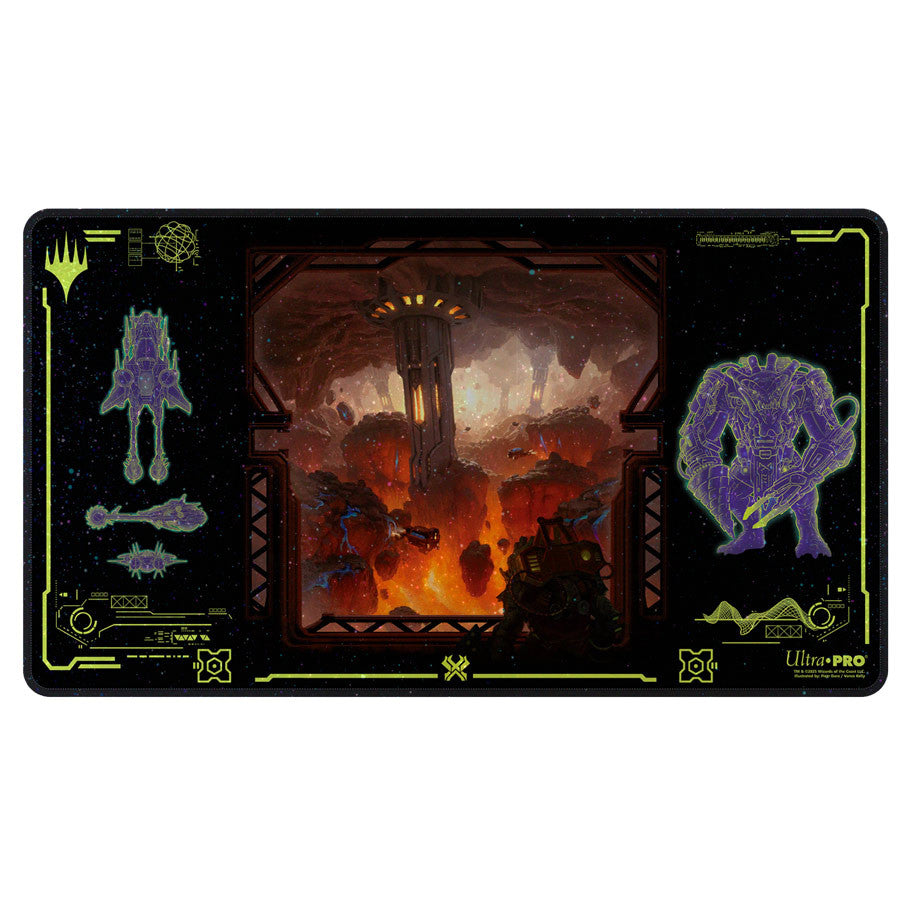 Playmat: Magic The Gathering: Edge Of Eternities: Holofoil: Red