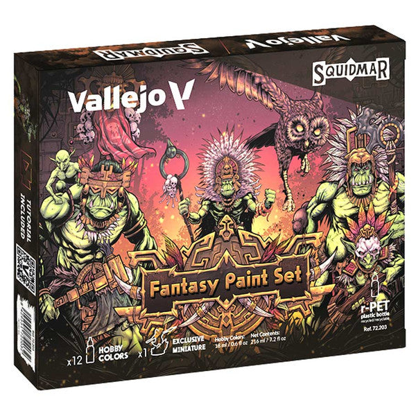 Game Color Set: Fantasy Paint Set By Squidmar Miniatures (12)