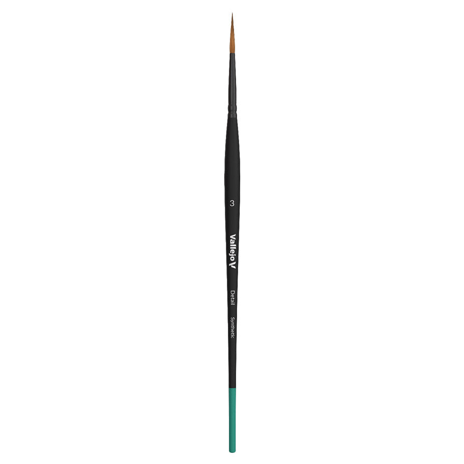 Detail Brush: Round Synthetic No. 3