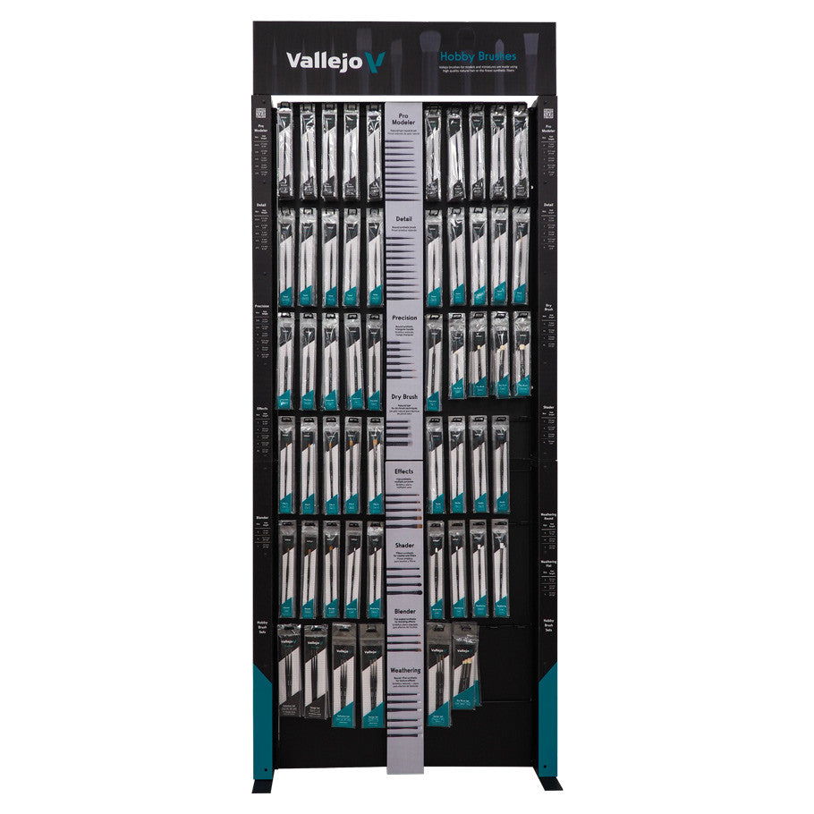 Display Rack: Hobby Brushes Complete Range Floor