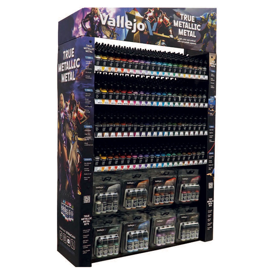Display Rack: True Metallic Metal & Sets Complete Range Tabletop
