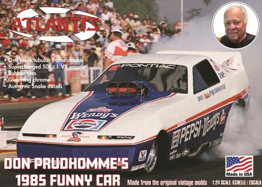 1/24 Don Prudhomme Pepsi-Wendys 1985 Pontiac Challenger Trans Am Funny Car (Formerly Monogram)