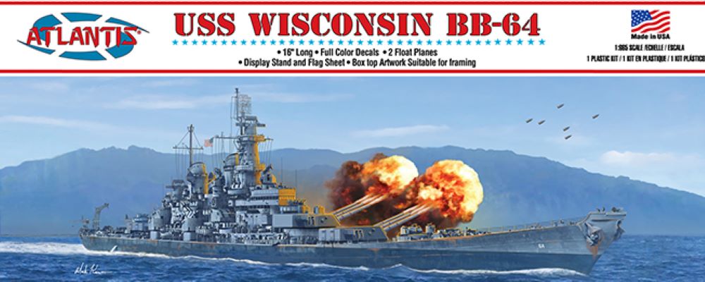 1/665 USS Wisconsin BB64 Battleship (Formerly Monogram)