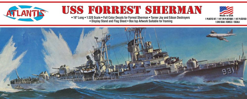 1/320 USS Forrest Sherman Guided Missile Destroyer (Formerly Revell)