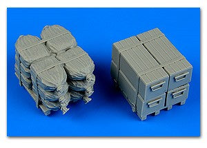 1/48 US Army Load; Crates & Sacks on Skids
