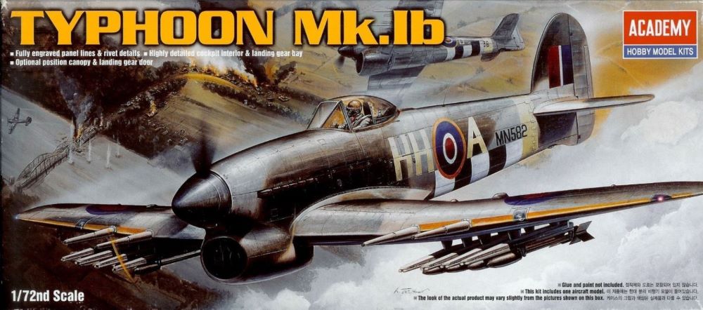 1/72 Hawker Typhoon 1B Aircraft