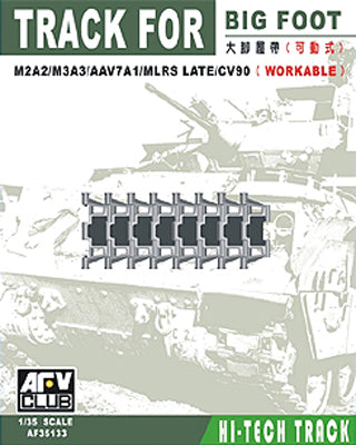 1/35 Big Foot Workable Track Links for M2A2 M3A3 AAV7A1 MLRS Late/CV90