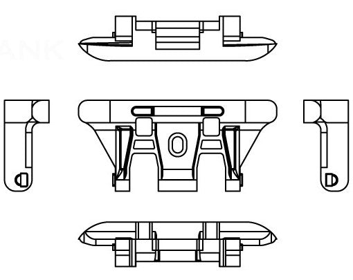 1/35 British Churchill Type T144 Dbl Pin Workable Track Links