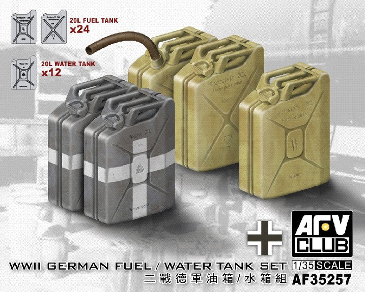 1/35 WWII German Fuel/Water Tank Set