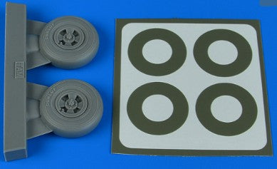 1/32 Spitfire Mk IX 4-Spoke Wheels & Paint Masks For TAM