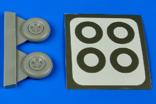 1/48 Spitfire Mk V Wheels (5-Spoke) & Paint Masks