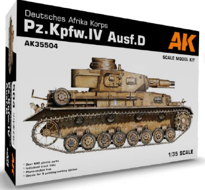 1/35 PzKpfw IV Ausf D DAK Tank (Plastic Kit)