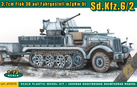 1/72 SdKfz 6/2 Halftrack w/3.7cm Flak 36 on Chassis mZgKw 5t