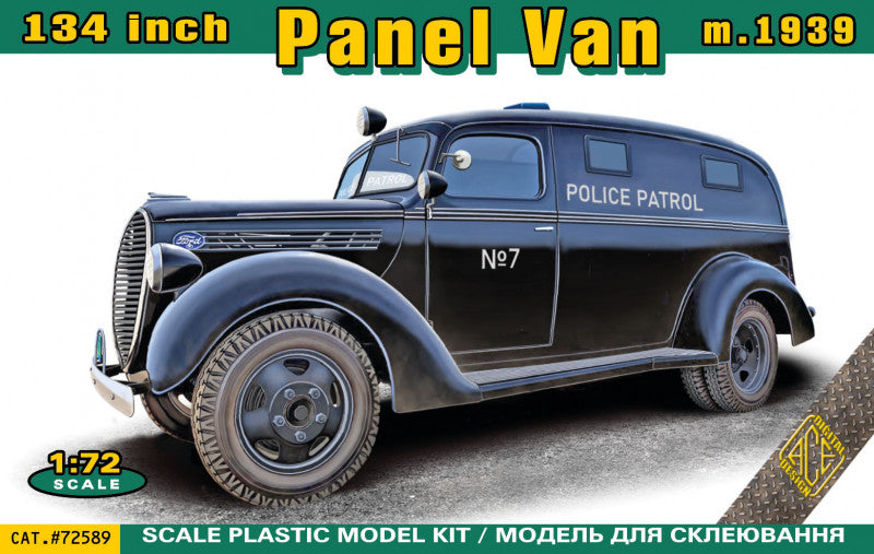 1/72 134-inch Model 1939 Police Patrol Panel Van