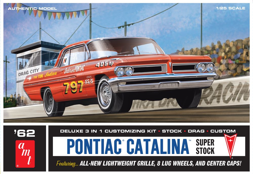 1/25 1962 Pontiac Catalina Super Stock Race Car (3 in 1)