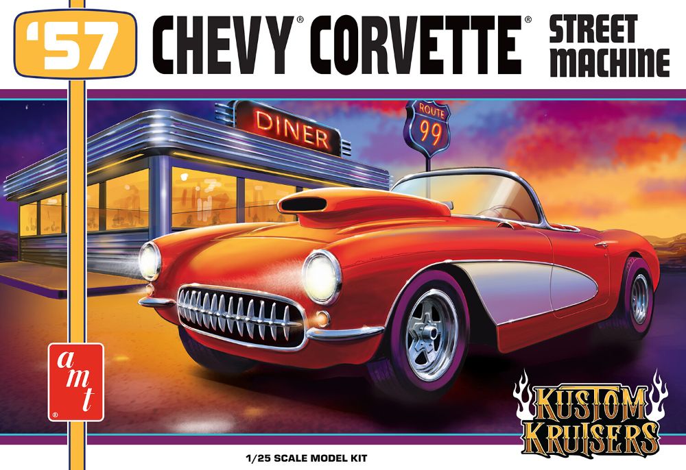 1/25 1957 Chevy Corvette Street Machine