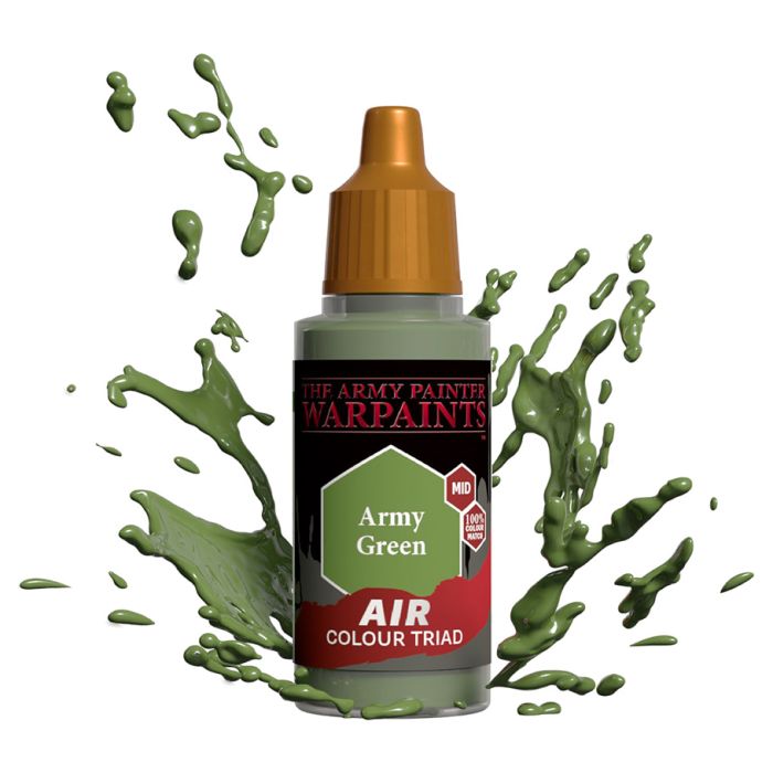 Warpaints: Air: Acrylic: Army Green 18ml - Cats In Hat Inc.