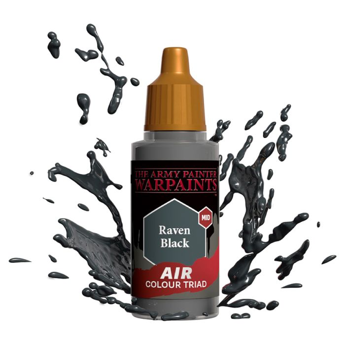Warpaints: Air: Acrylic: Raven Black 18ml - Cats In Hat Inc.