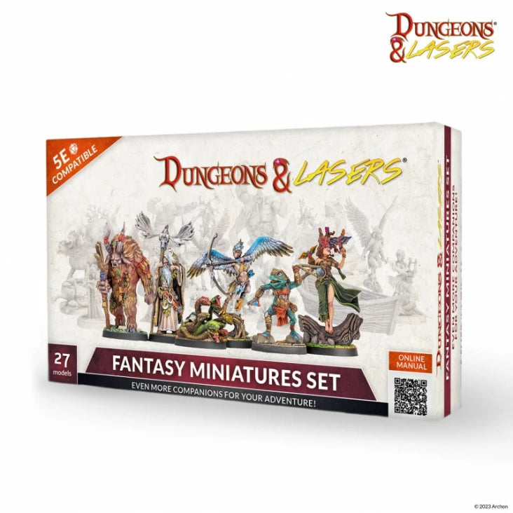 Dungeons & Lasers: Fantasy Miniatures Set 28-32mm (27)