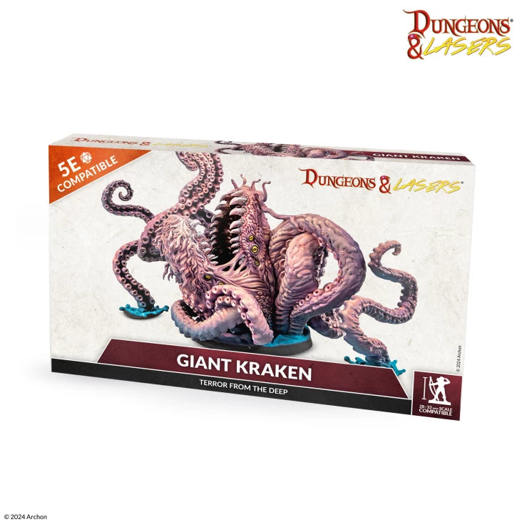 Dungeons & Lasers: Giant Kraken Terror from The Deep 28-32mm