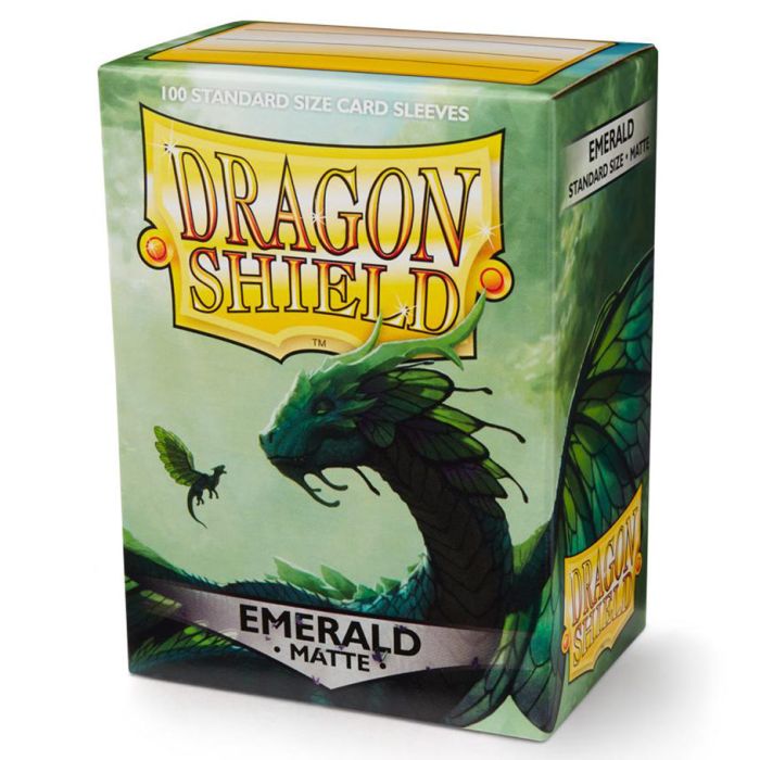 Deck Protector: Dragon Shield: Matte: Emerald (100) - Cats In Hat Inc.