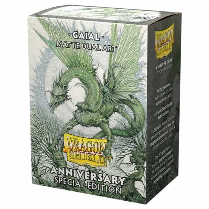 Deck Protector: Dragon Shield: Art: Dual Matte: 25th Anniversary Gaial (100) - Cats In Hat Inc.
