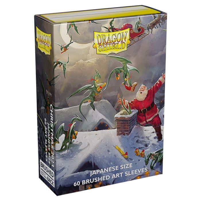 Deck Protector: Dragon Shield: Japanese: Art: Brushed: Christmas 2023 (60) - Cats In Hat Inc.