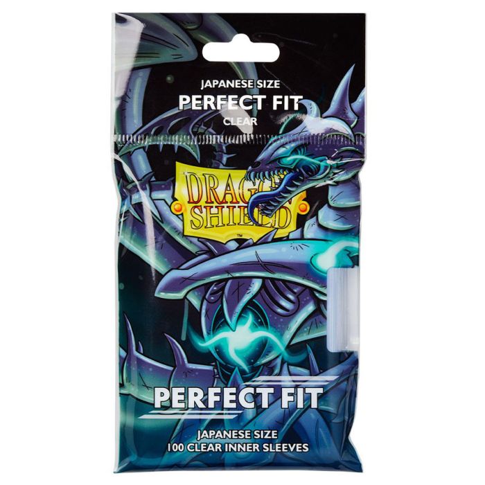 Deck Protector: Dragon Shield: Japanese: Perfect Fit: Clear (100) - Cats In Hat Inc.