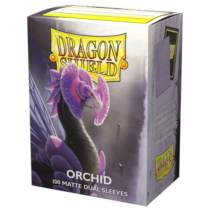 Deck Protector: Dragon Shield: Dual Matte: Orchid (100) - Cats In Hat Inc.