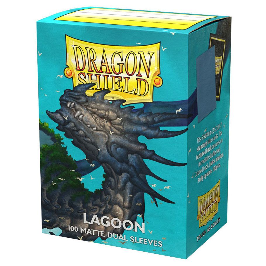 Deck Protector: Dragon Shield: Dual Matte: Lagoon (100) - Cats In Hat Inc.