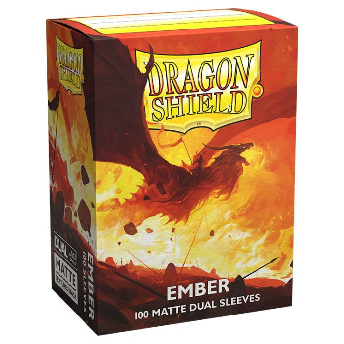 Deck Protector: Dragon Shield: Dual Matte: Ember (100) - Cats In Hat Inc.