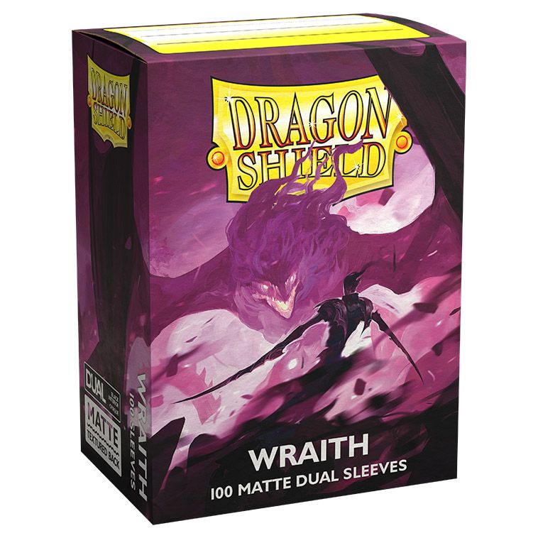 Deck Protector: Dragon Shield: Dual Matte: Wraith (100) - Cats In Hat Inc.