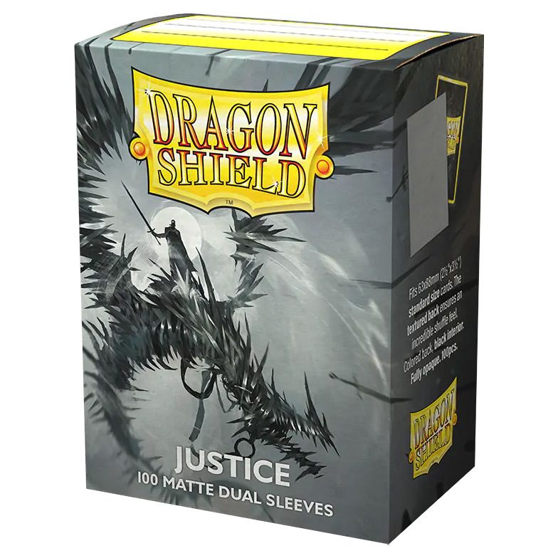 Deck Protector: Dragon Shield: Dual Matte: Justice (100) - Cats In Hat Inc.