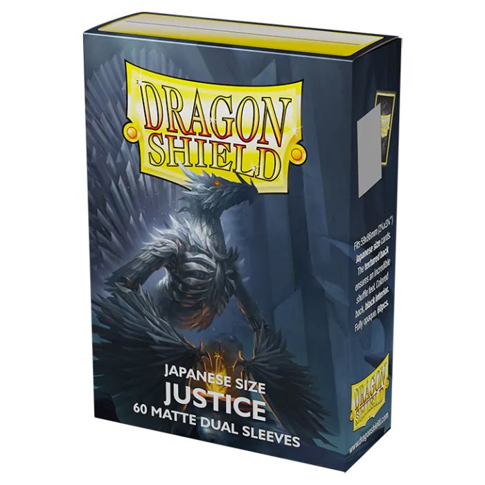 Deck Protector: Dragon Shield: Japanese: Dual Matte: Justice (60) - Cats In Hat Inc.
