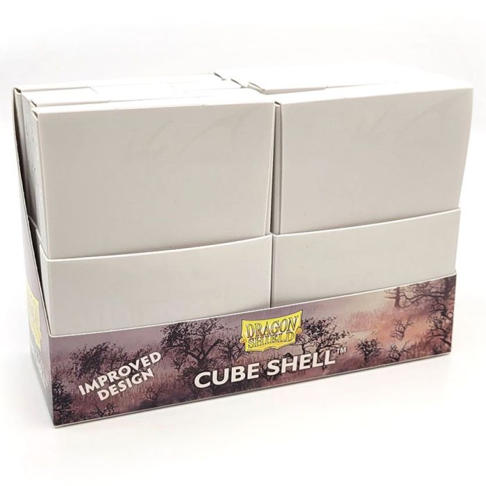 Deck Box: Cube Shell: Ashen White (8) - Cats In Hat Inc.