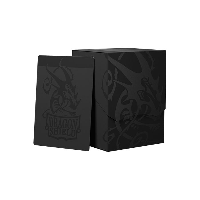 Deck Box: Dragon Shield: Deck Shell: Revised: Shadow Black/Black - Cats In Hat Inc.