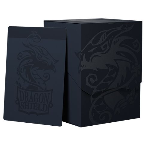 Deck Box: Dragon Shield: Deck Shell: Revised: Midnight Blue/Black - Cats In Hat Inc.