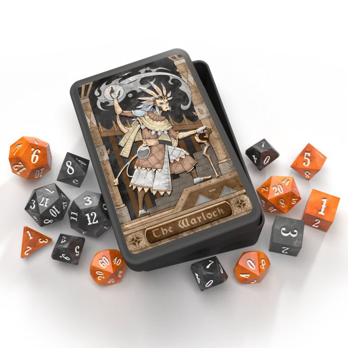 RPG Class Dice Set: Warlock (14) - Cats In Hat Inc.