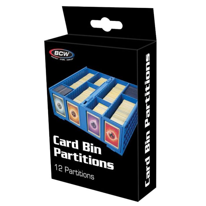 Graded Card Bin Partitions Blue (12) - Cats In Hat Inc.