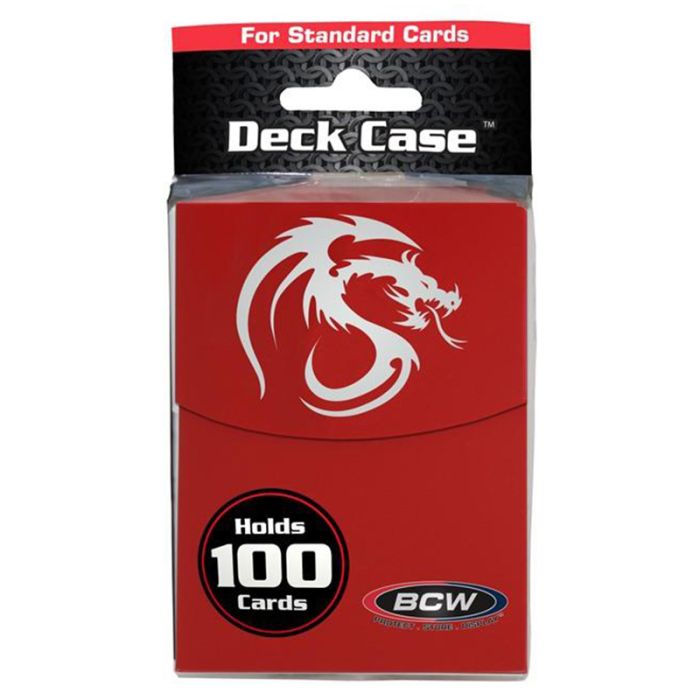 Deck Box: Large Deck Case: Red - Cats In Hat Inc.
