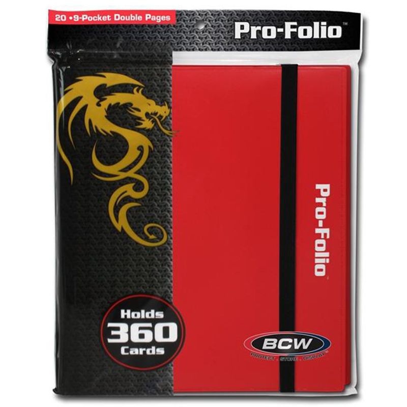 Binder: 9-Pocket: Pro-Folio: Red - Cats In Hat Inc.