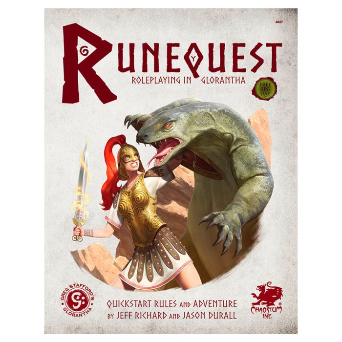 RuneQuest: Roleplaying In Glorantha Quickstart - Cats In Hat Inc.