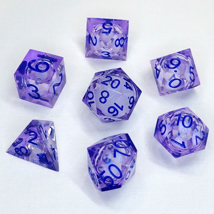 7-Set Cube Liquid Core Molten Moonbeam By Chronicle RPG Accessories