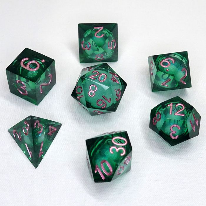 7-Set Cube Liquid Core Molten Moss - Cats In Hat Inc.